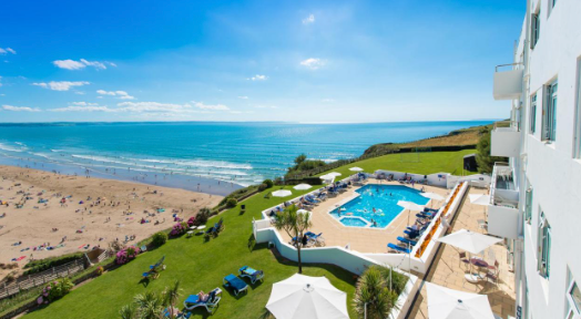 Saunton Sands Hotel Source Spa and Wellness is perched on the clifftop overlooking the sandy beach